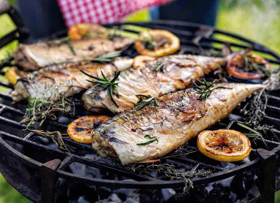 Un menu iodé : grillades de la mer!