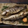 poisson frais bar grillé au barbecue