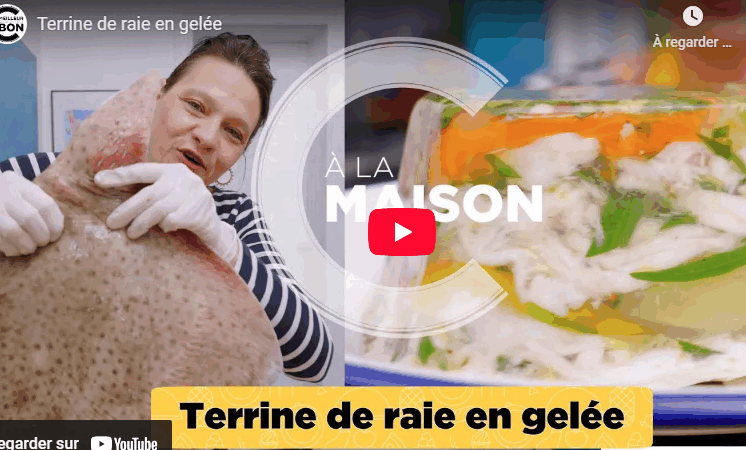 Recette de Terrine de Raie en gelée by Emmanuelle Jary “C’est meilleur quand c’est bon”
